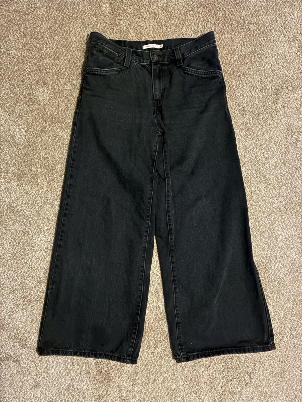 Levi's Black Wide Leg Jeans
